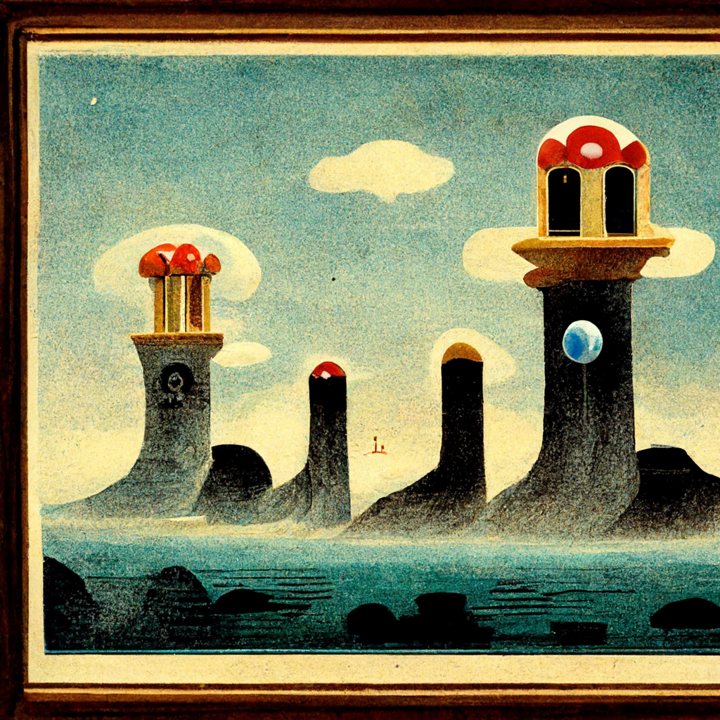 Preview for Mushroom-towers-landscape-art-ai-images-background-e736c