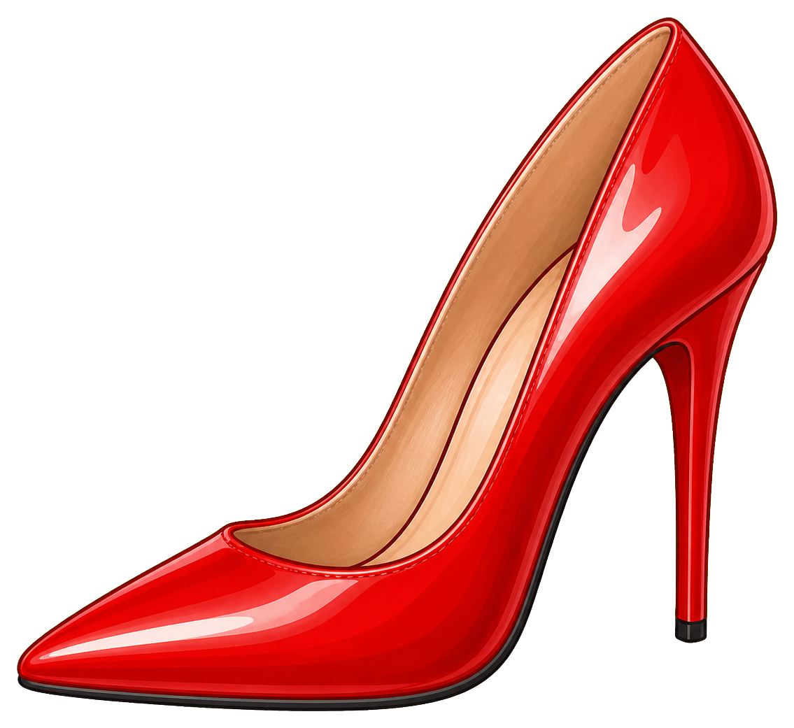 Preview for Red Heel Sticker For Fashion Designs