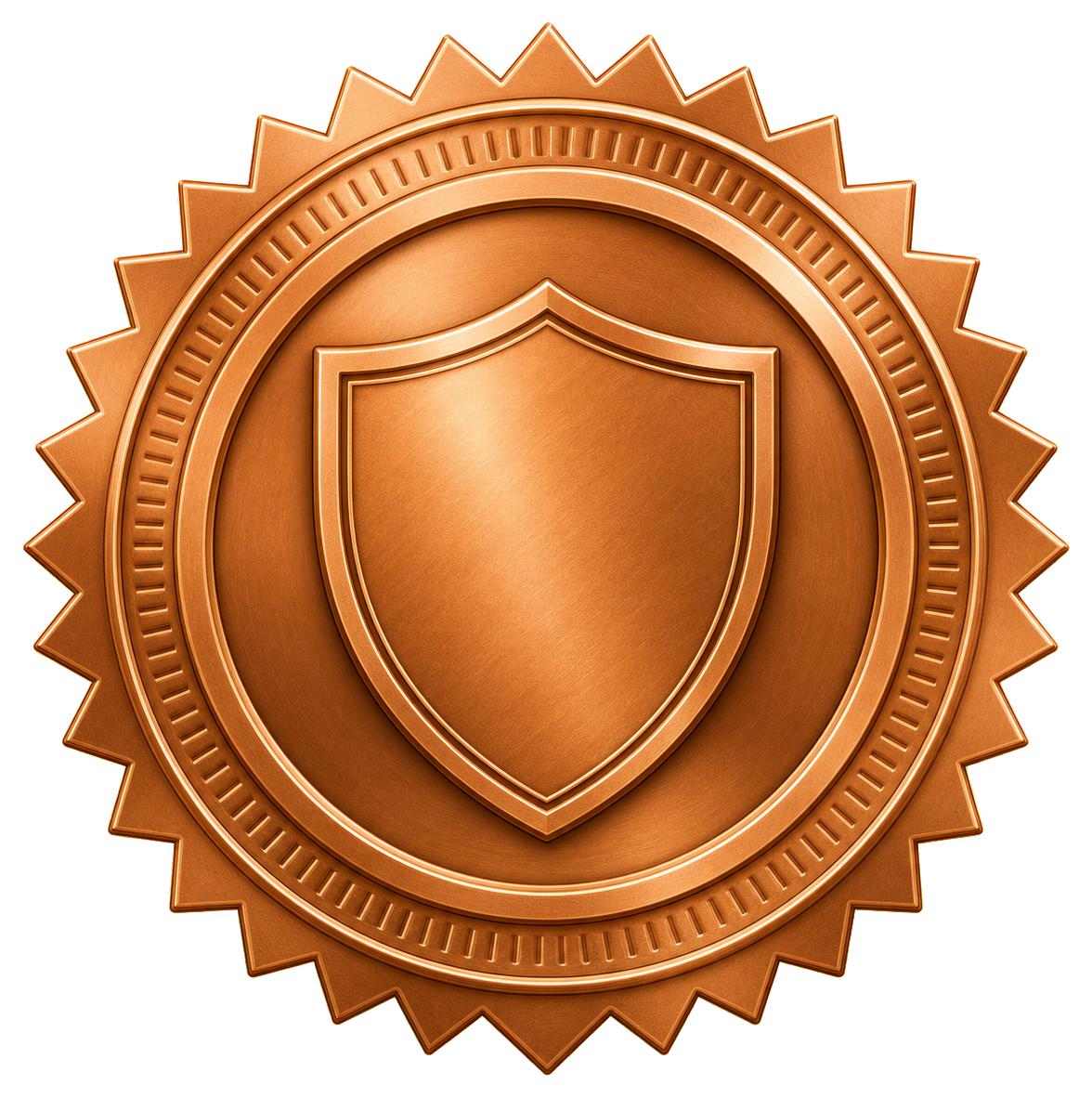 Preview for Bronze Shield Certificate Seal Sticker