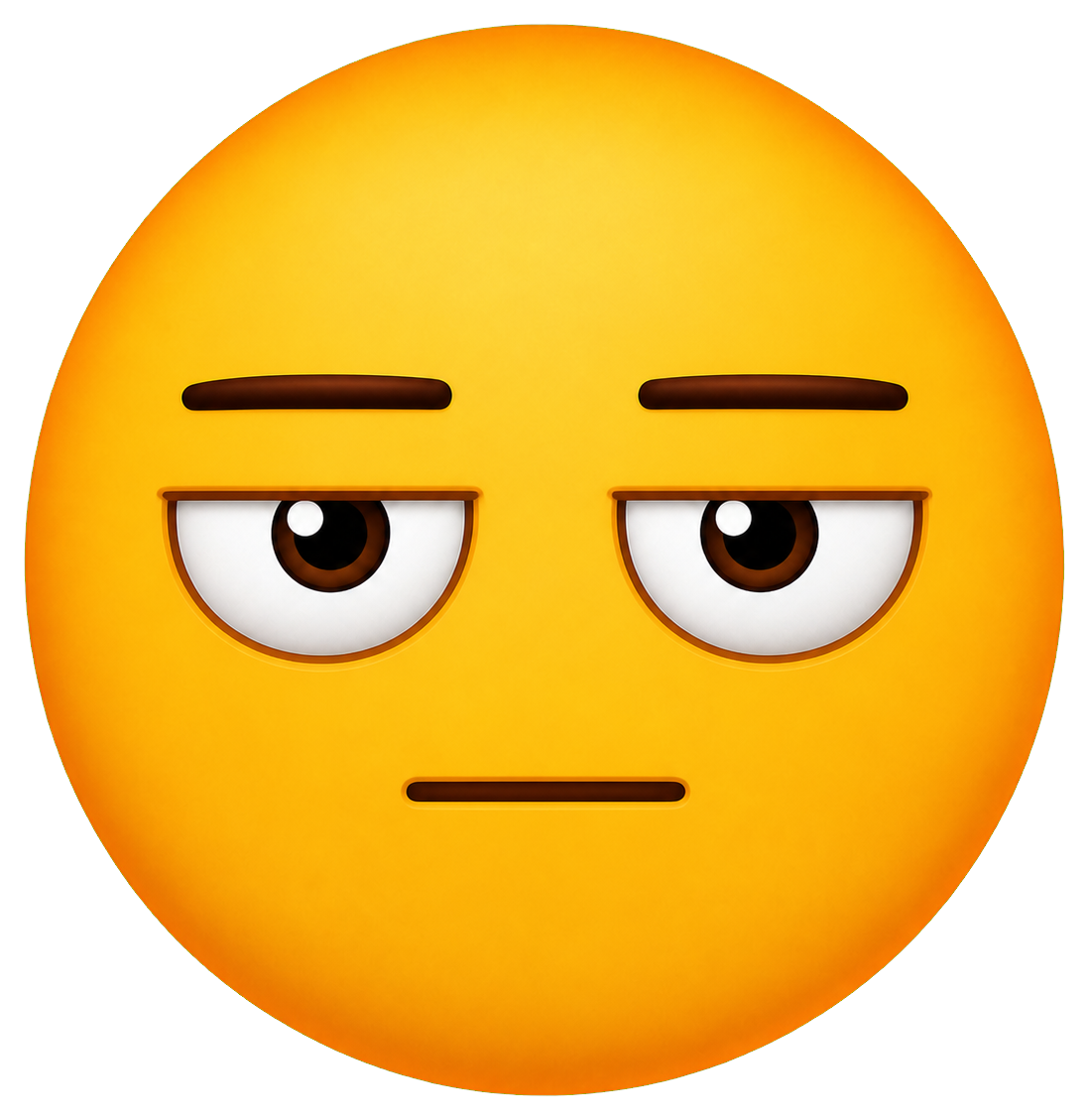 Preview for Unimpressed Flat Face Sticker