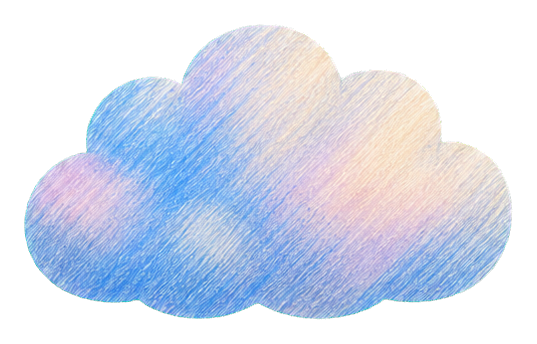 Preview for Colored Pencil Cloud Sticker