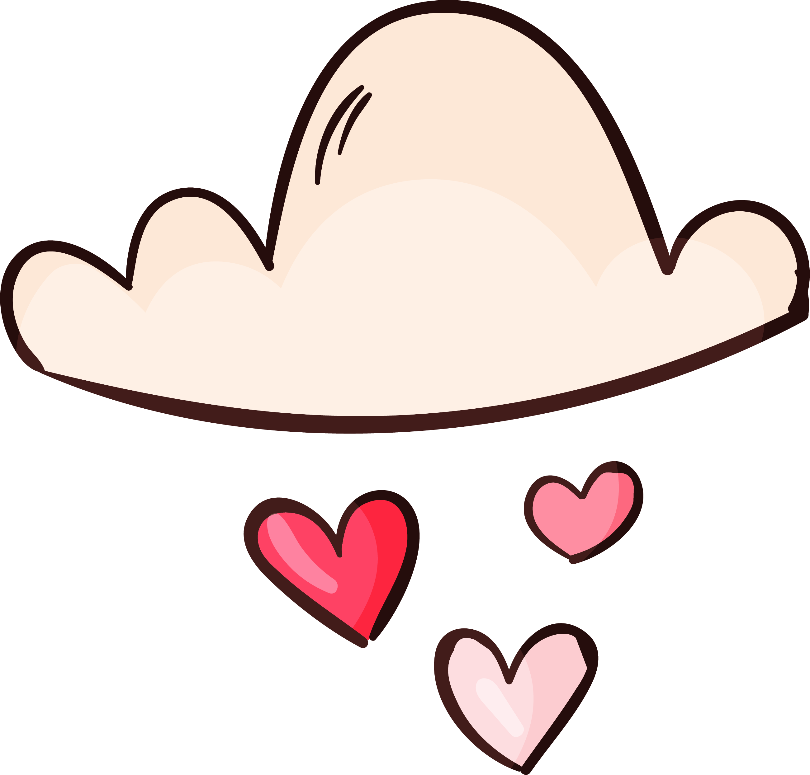 Preview for Cowboy-hat-with-hearts-cute-love-sticker-8f3ad