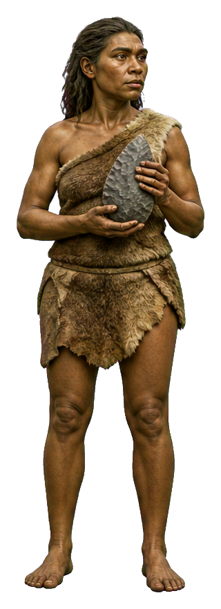 Preview for Homo Erectus Handaxe Maker Sticker