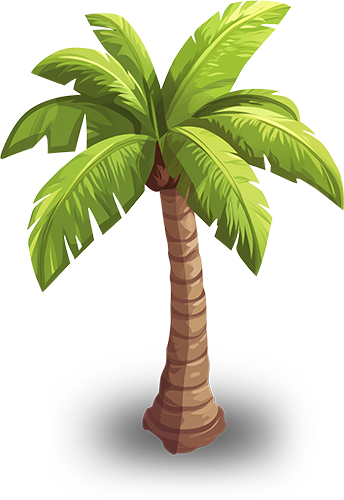 Preview for Cartoon-palm-tree-illustration-flora-sticker-38191