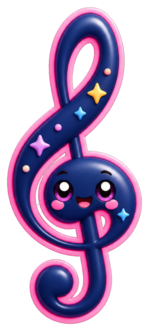 Preview for Treble Clef Sticker For Music Designs