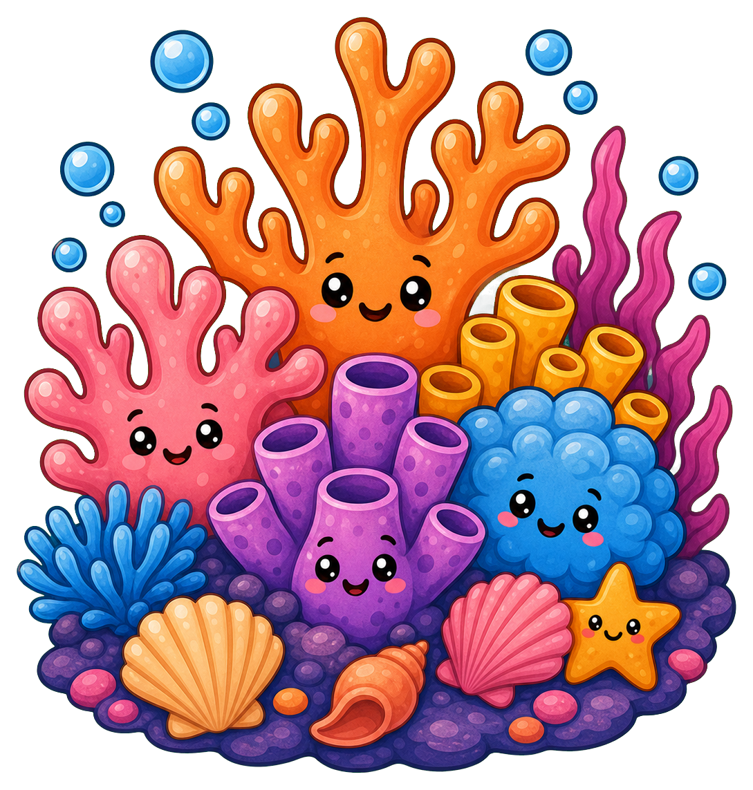 Preview for Coral Reef Sea Life Sticker