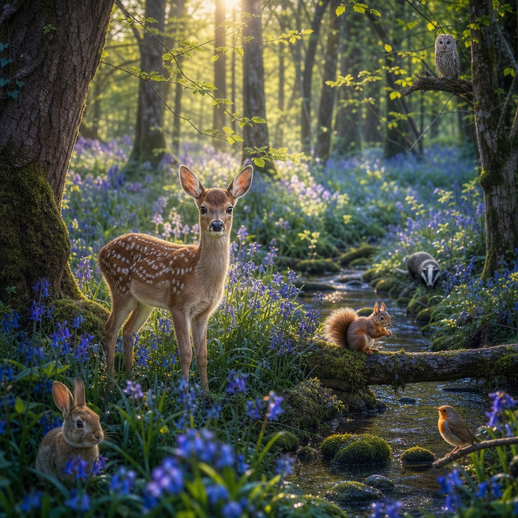 Preview for Magical Woodland Fawn Background