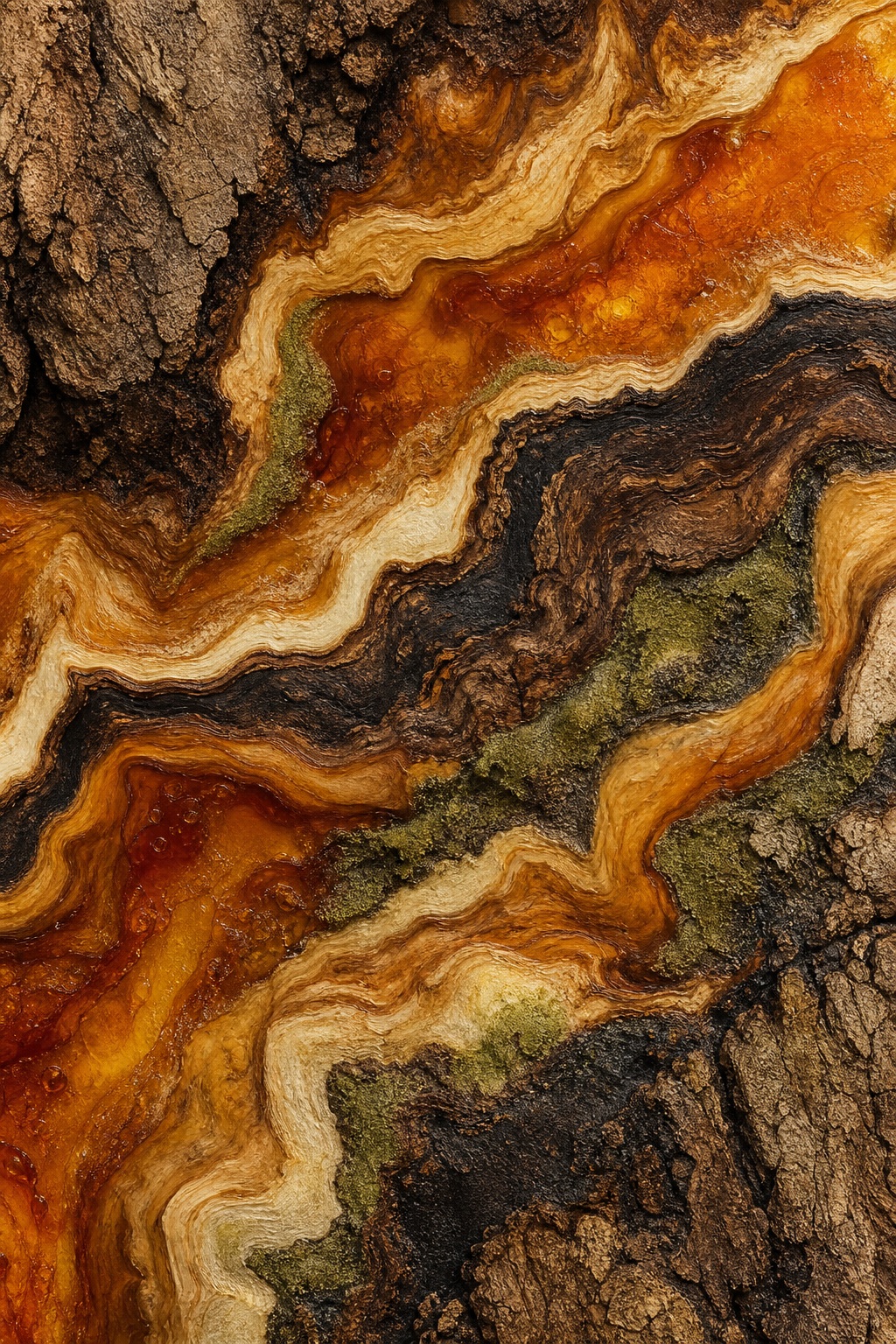 Preview for Amber Bark Texture Background