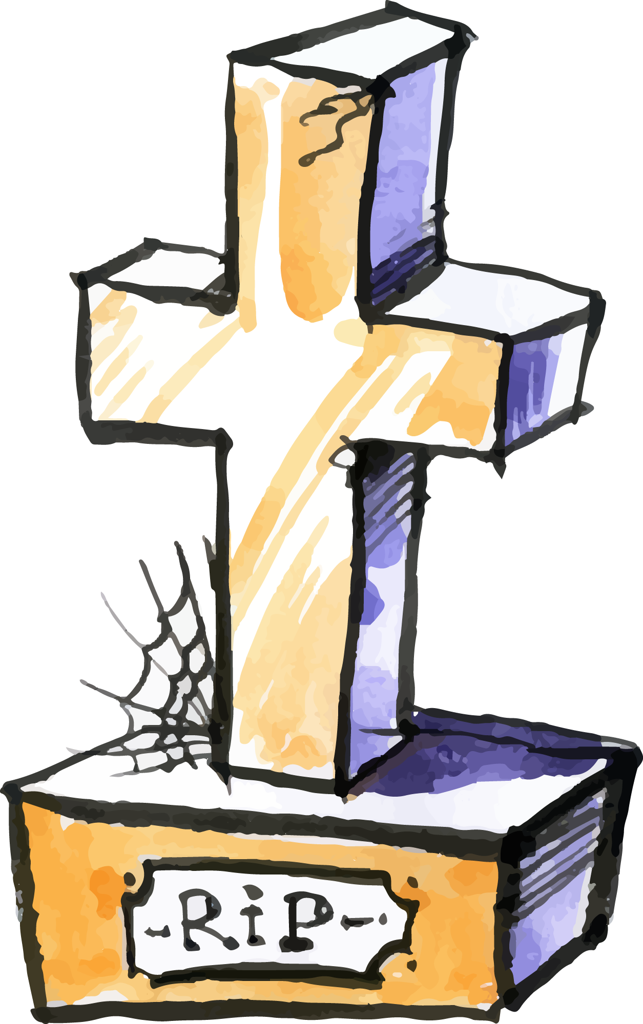 Preview for Halloween-tombstone-illustration-spooky-sticker-bb180