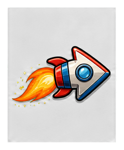 Preview for Rocket Trail Arrow Sticker