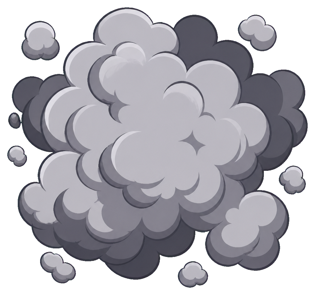 Preview for Smoke Puff Sticker Graphic