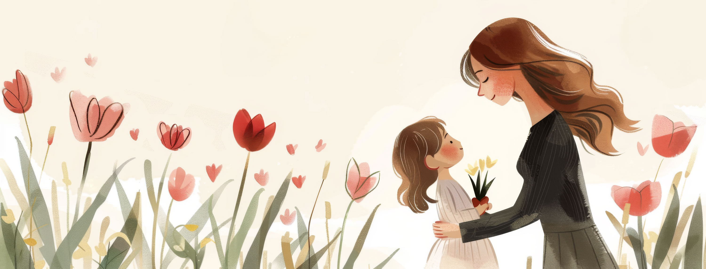 Preview for Mother-child-tulips-illustration-mothers-day-background-dda3a
