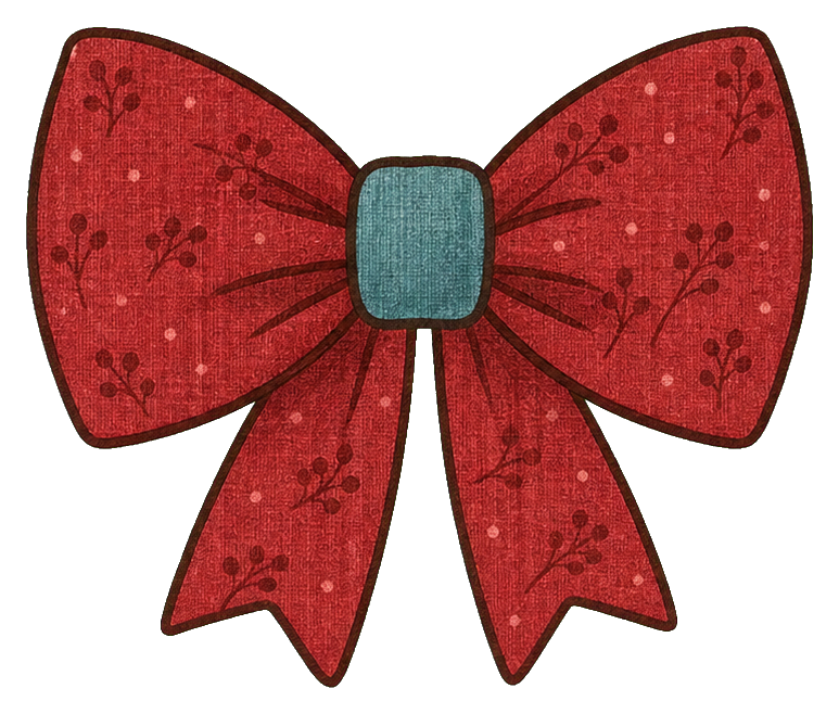 Preview for Cranberry Christmas Bow Sticker