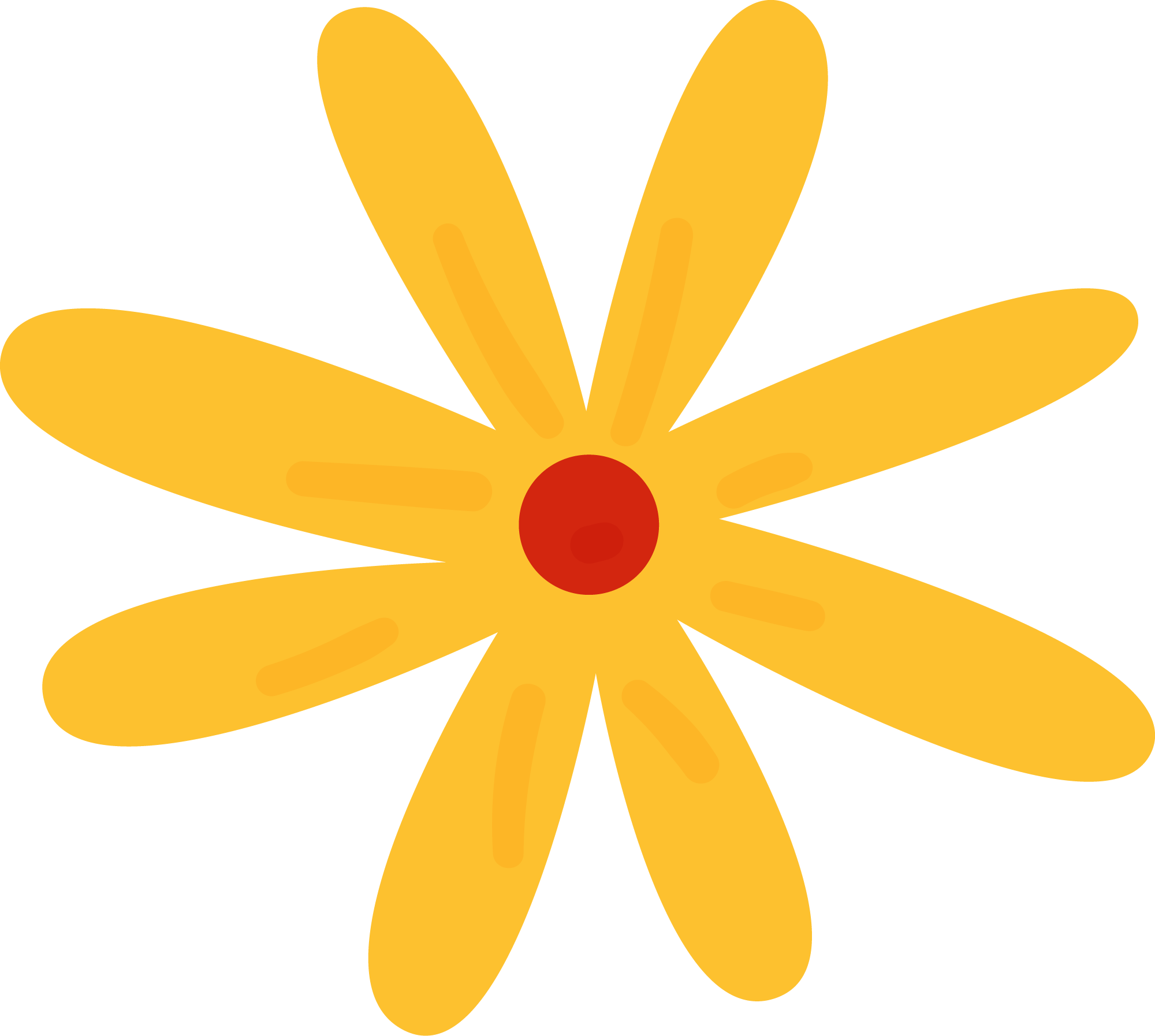 Preview for Yellow-flower-icon-simple-illustration-fall-sticker-521c0