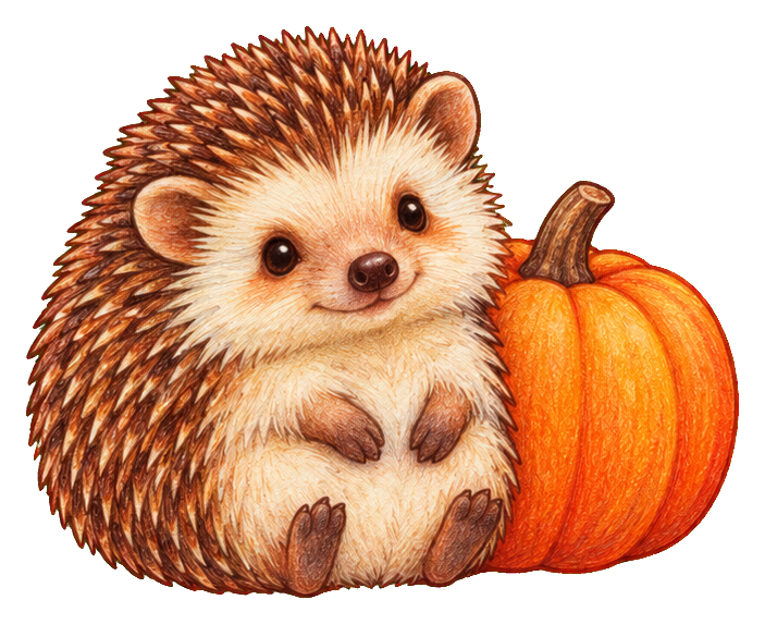 Preview for Woodland Hedgehog Pumpkin Patch
