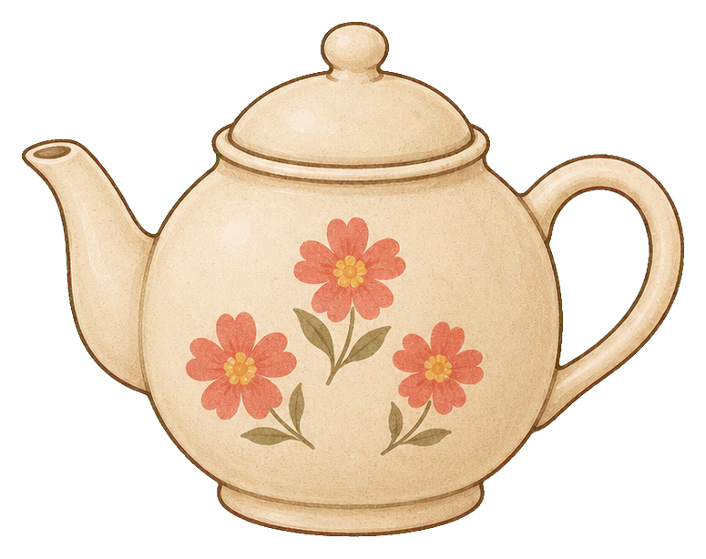 Preview for Cream Spring Teapot Sticker