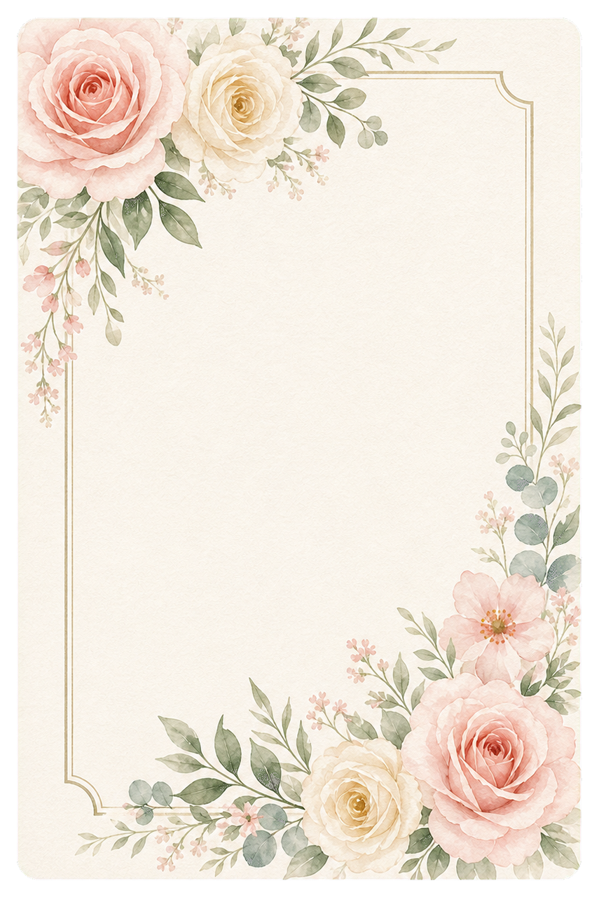 Preview for Wedding Invitation Blank Sticker Graphic