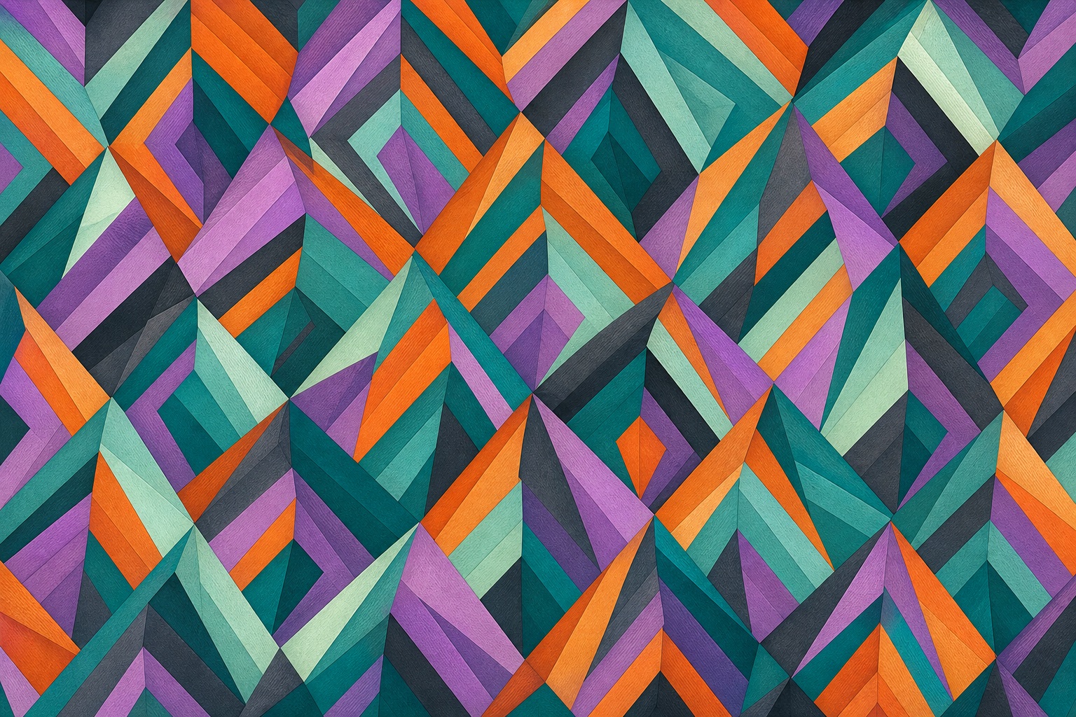 Preview for Teal Orchid Tangerine Geometric Background