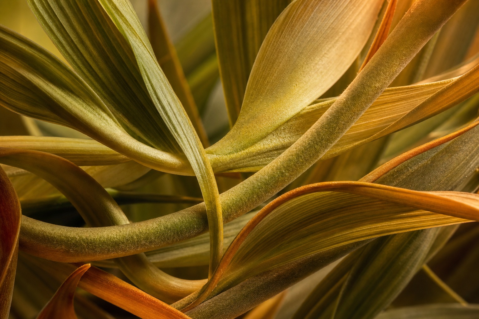 Preview for Amber Side Light Botanical Stem Background