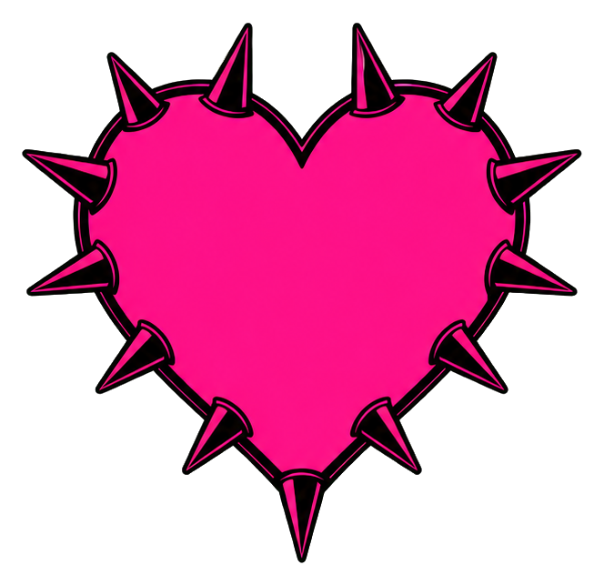 Preview for Spiked Heart Sticker For Creative Designs