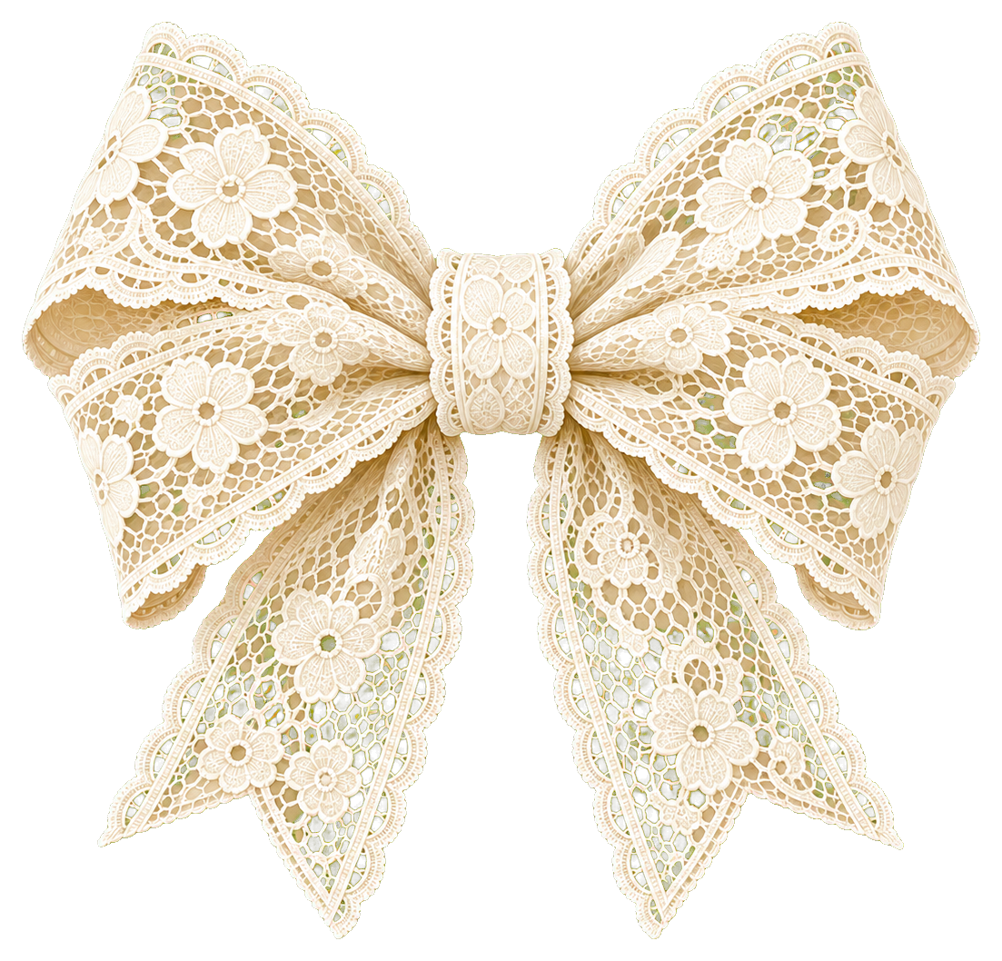 Preview for White Lace Bow Sticker