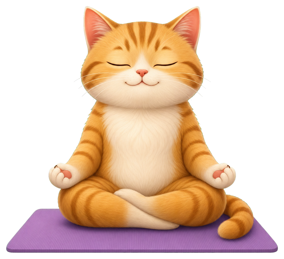 Preview for Cat Yoga Sticker Graphic