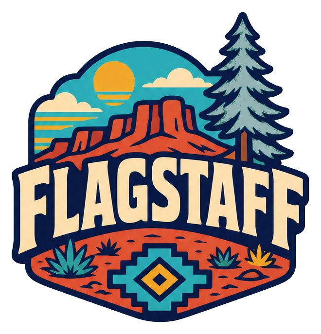 Preview for Flagstaff Pine Retro Sticker
