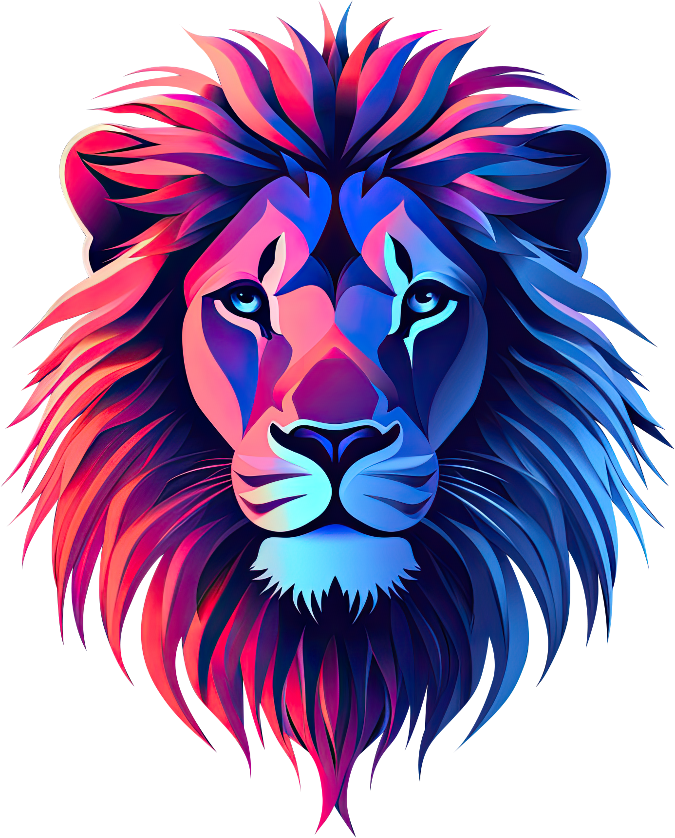 Preview for Colorful-lion-illustration-logo-animal-sticker-8350c