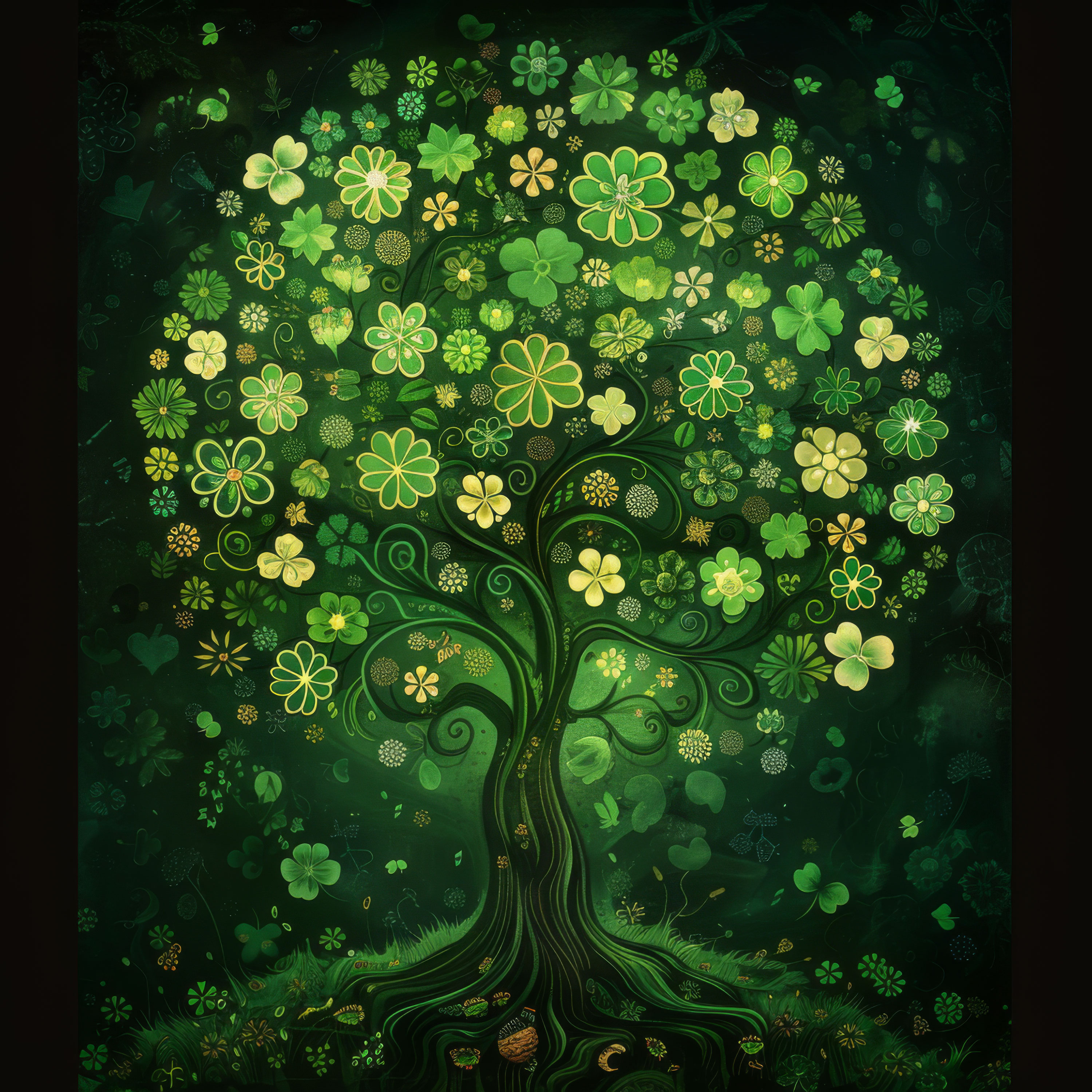 Preview for Floral-tree-of-life-st-patricks-background-604a7