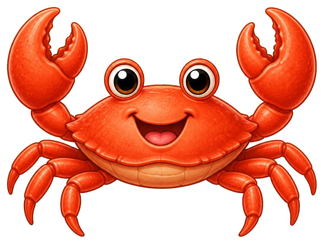 Preview for Crab Sticker For Ocean-themed Designs