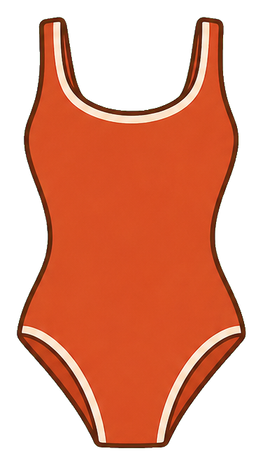 Preview for Rust One Piece Swimsuit Sticker