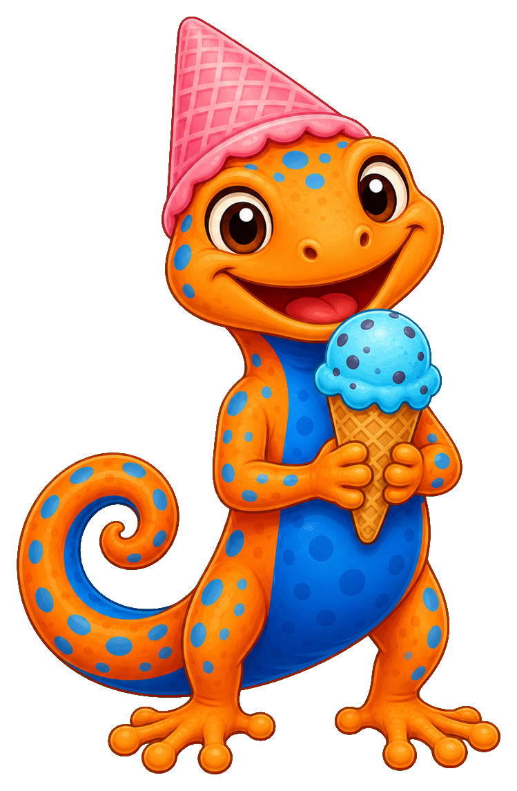 Preview for Ice Cream Lizard Sticker