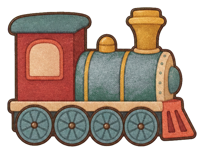 Preview for Pine Christmas Toy Train Sticker