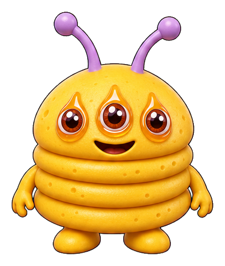 Preview for Pancake Stack Alien Sticker