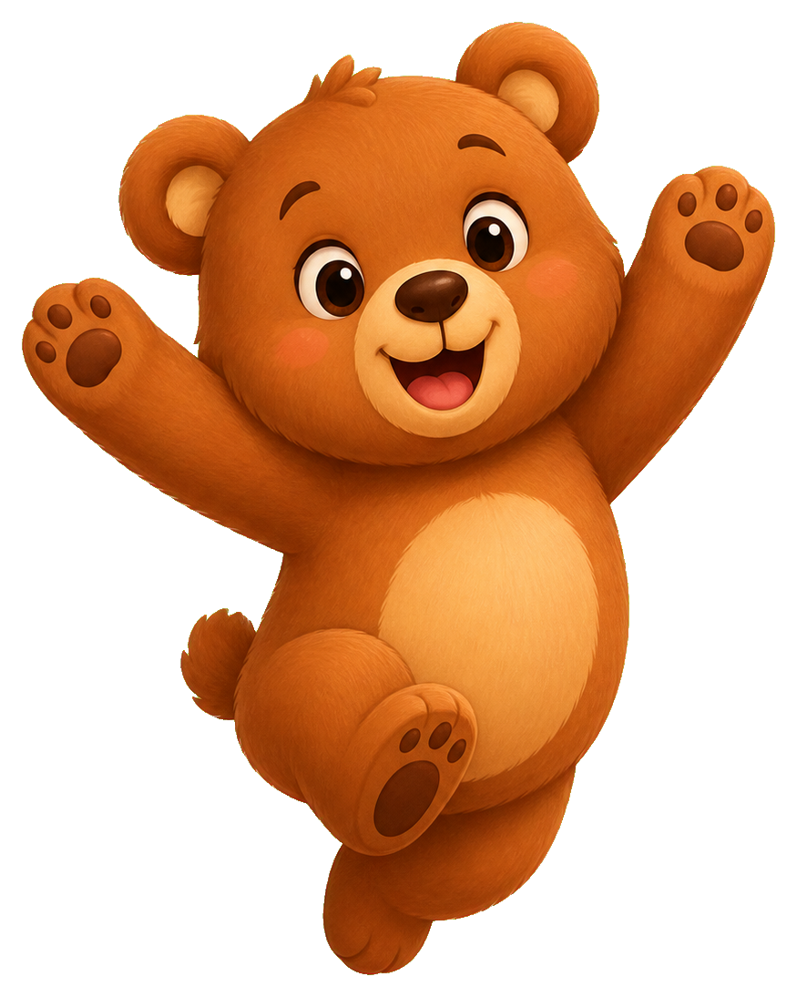Preview for Playful Bear Jump Sticker