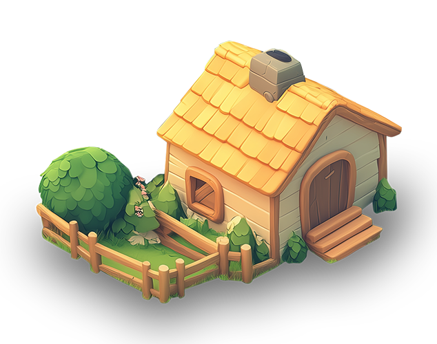 Preview for Cozy-cottage-illustration-building-sticker-4254d
