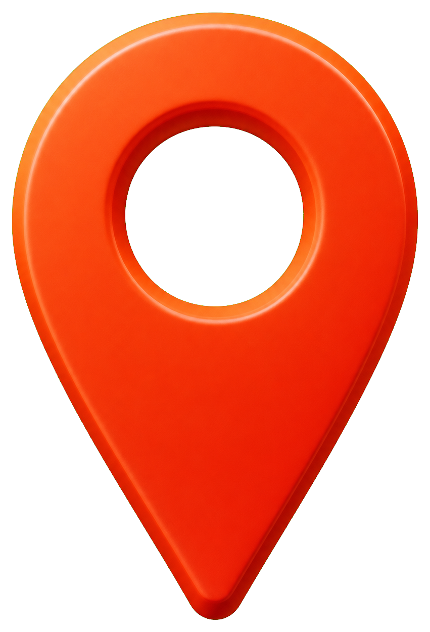 Preview for Orange Map Pin Sticker For Travel Designs