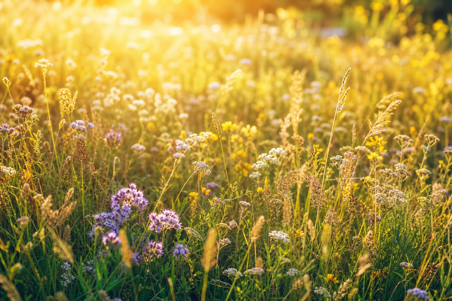 Preview for Wildflower Meadow Background Stock Image