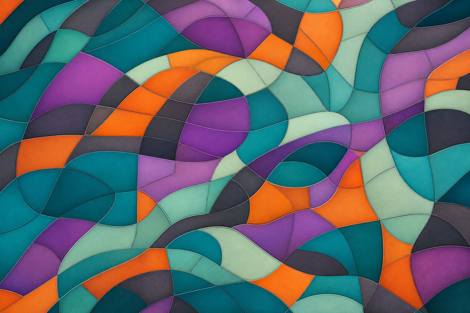 Preview for Teal Orchid Tangerine Geometric Background