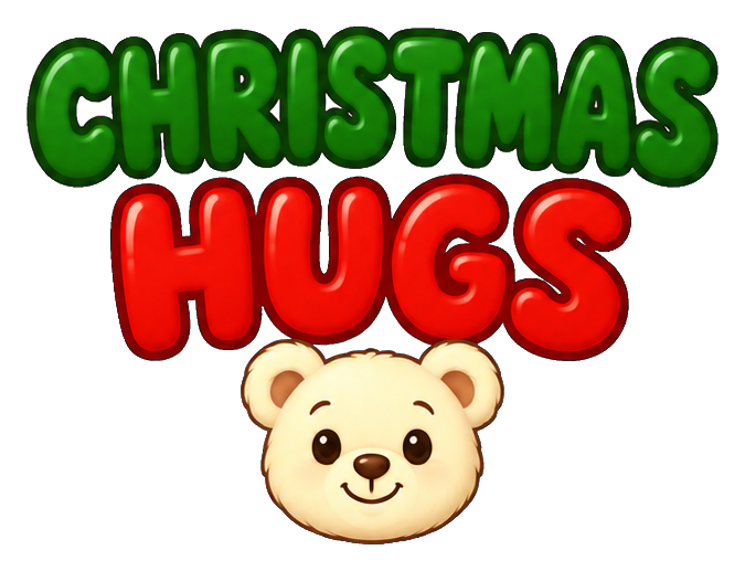 Preview for Christmas Hugs Cute Bubble Lettering
