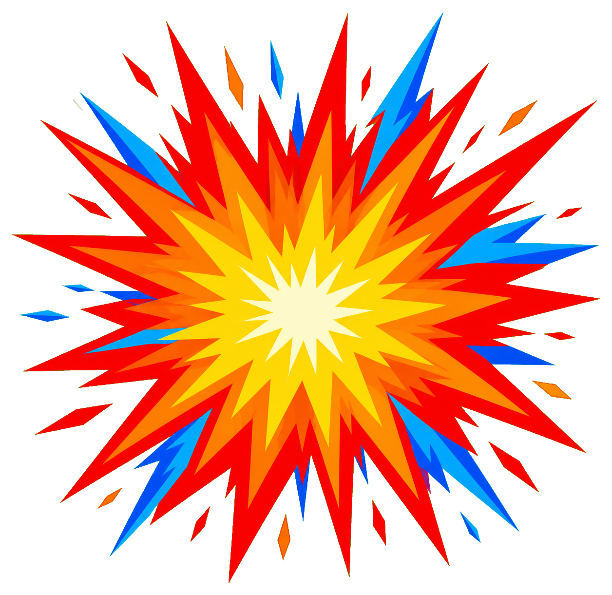 Preview for Impact Flash Comic Burst Sticker