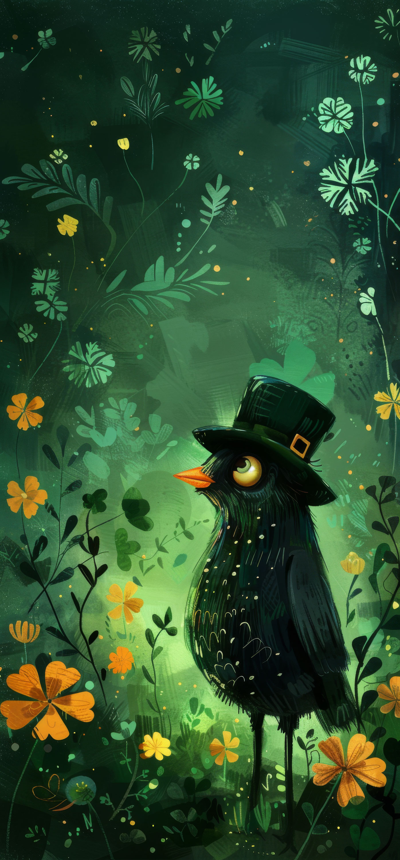 Preview for Lucky-blackbird-shamrock-garden-st-patricks-background-da848