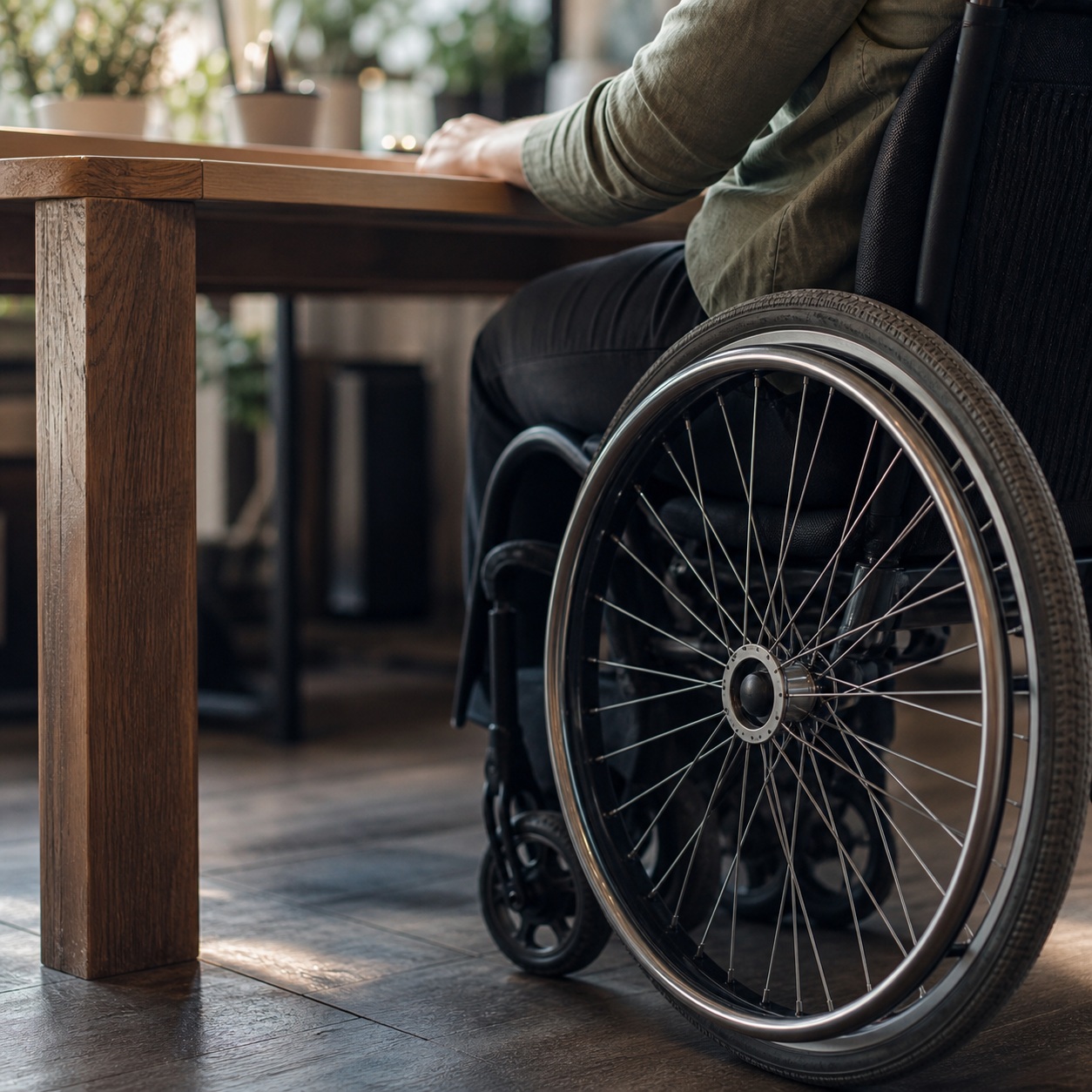 Preview for Accessible Work Background With Wheelchair