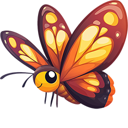 Preview for Cartoon-butterfly-illustration-animal-sticker-5072f