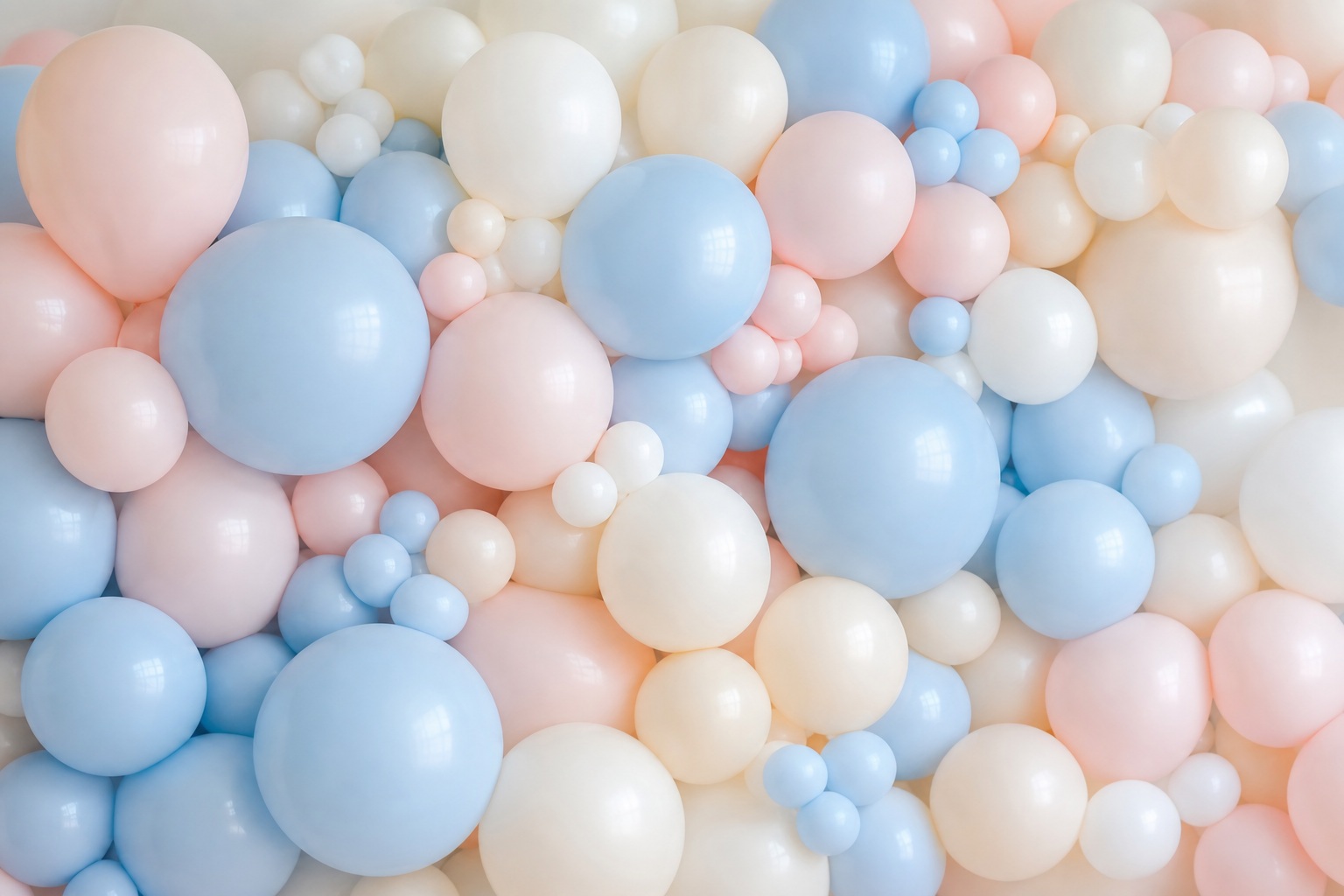 Preview for Pastel Balloon Garland Stock Background