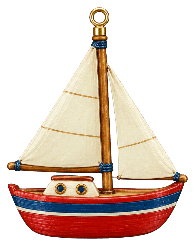 Preview for Sailboat Christmas Ornament