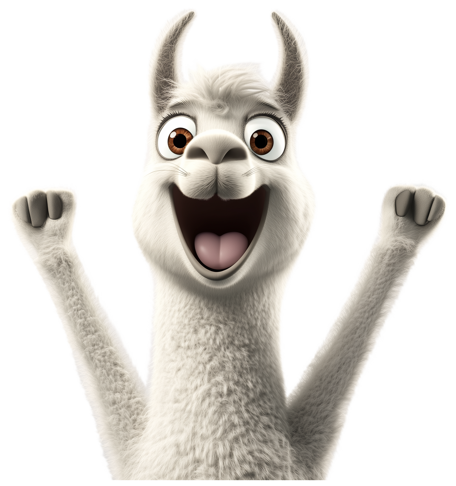 Preview for Cute Llama Emoji Sticker