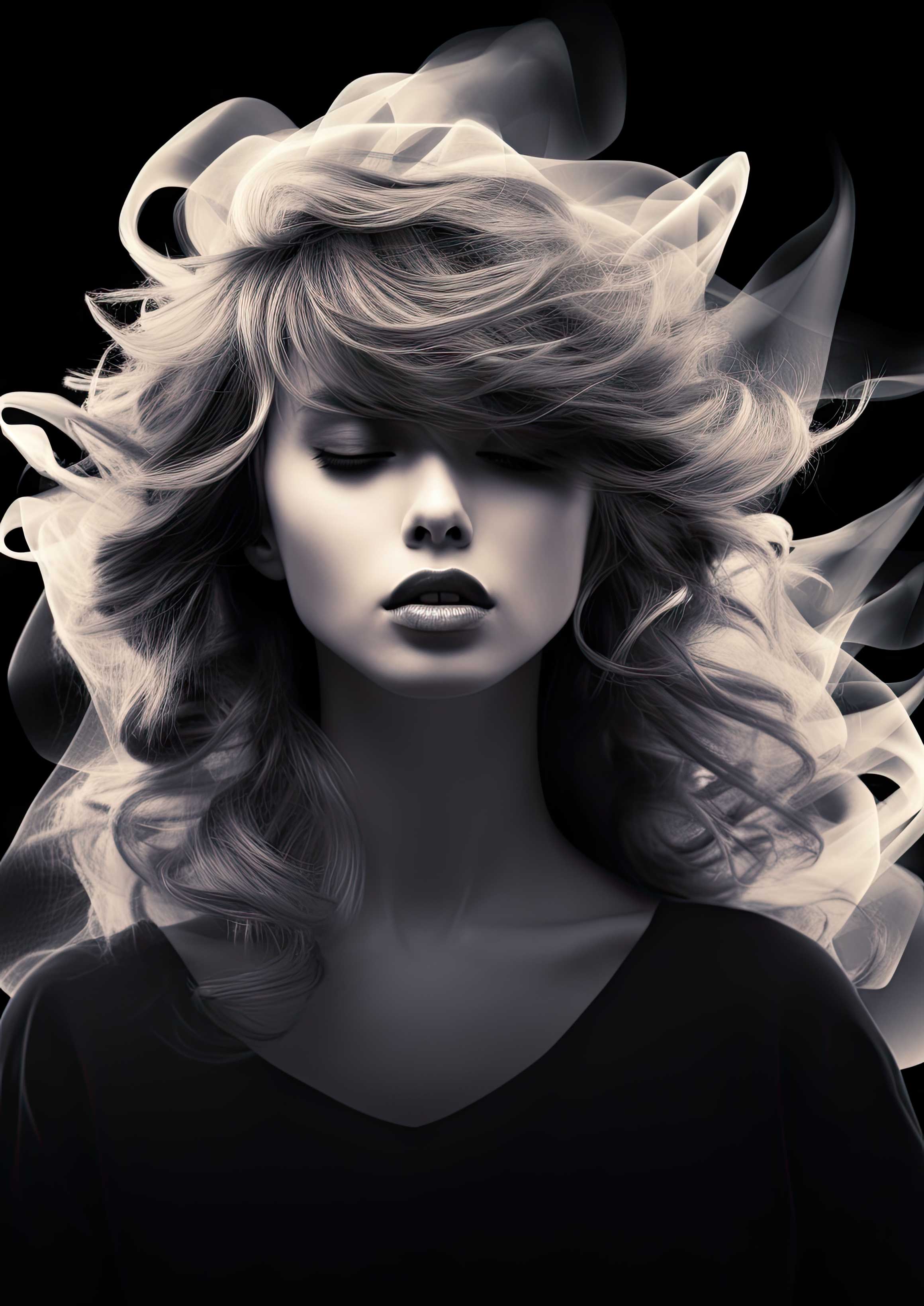 Preview for Mysterious-woman-portrait-smoke-taylor-swift-background-edeeb