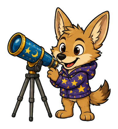Preview for Stargazer Coyote Sticker
