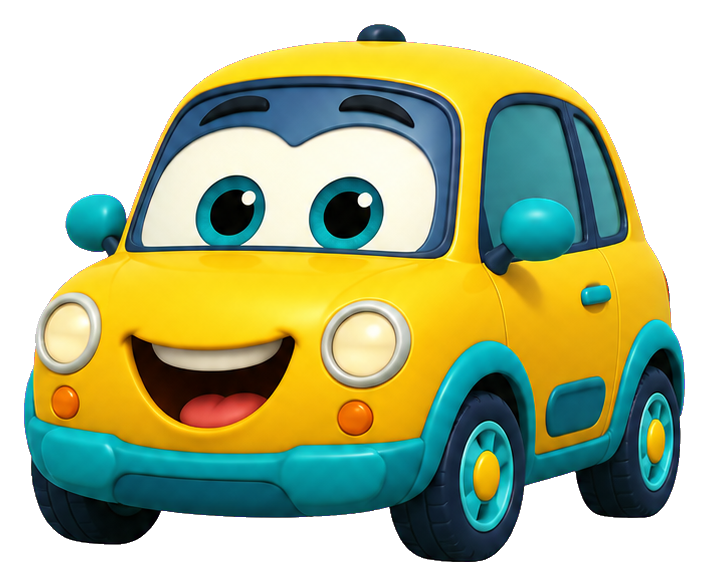 Preview for Cheerful City Hatchback Character Sticker